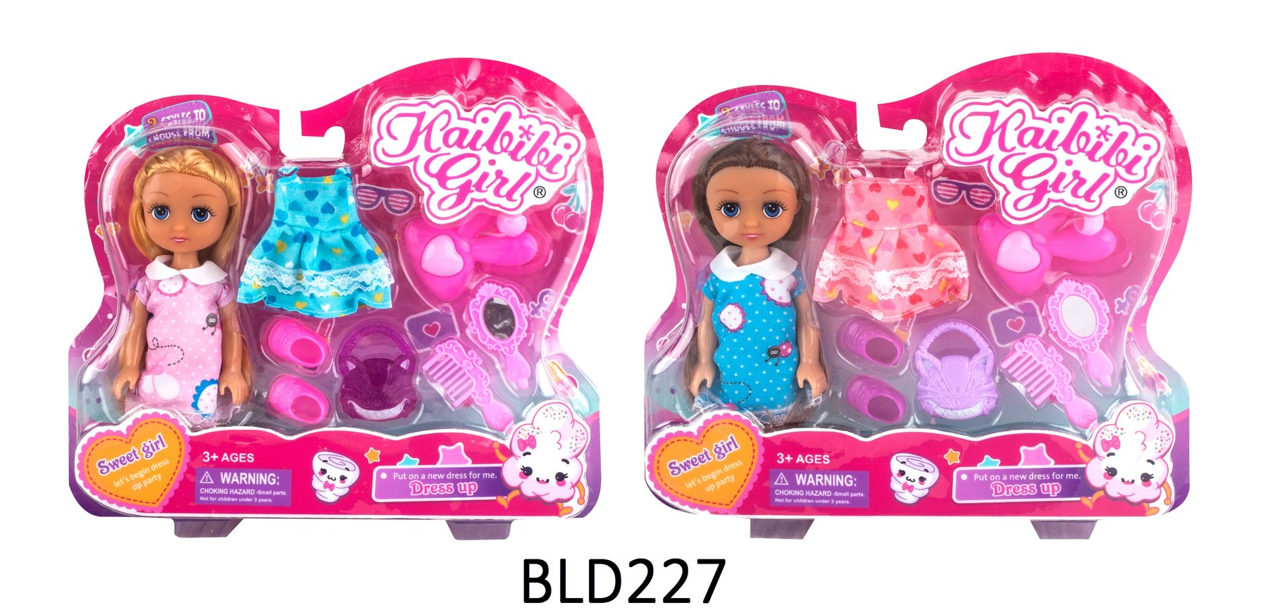 6 Inch Solid Body Kaibibi Doll Clothes Set for Girls BLD227