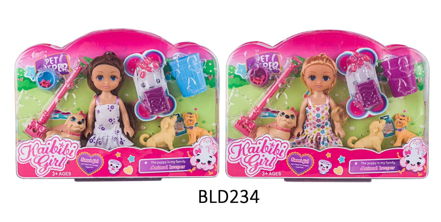 6 Inch Solid Body Kaibibi Zookeeper Playset BLD234