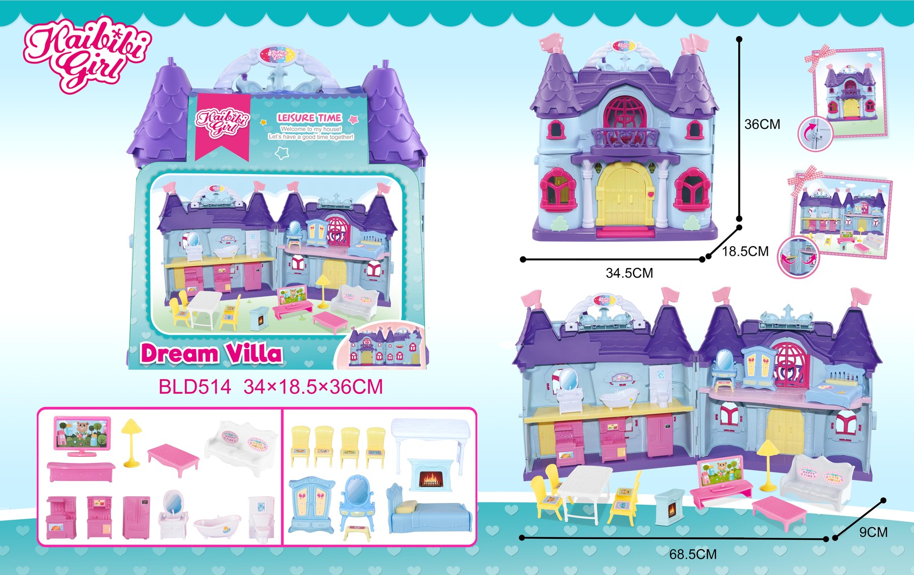 Castle with Colorful Packaging Strip (No Function) BLD514