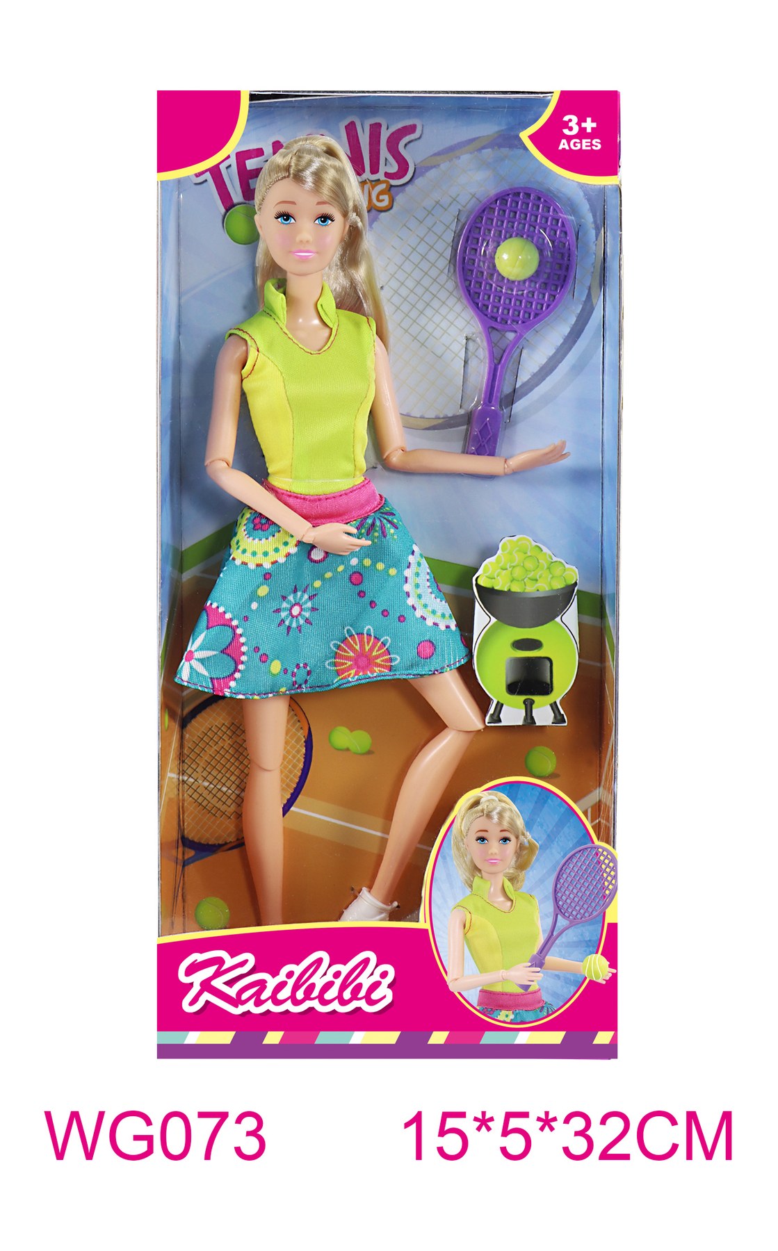 11.5-inch Jointed Kaibibi Tennis Theme WG073
