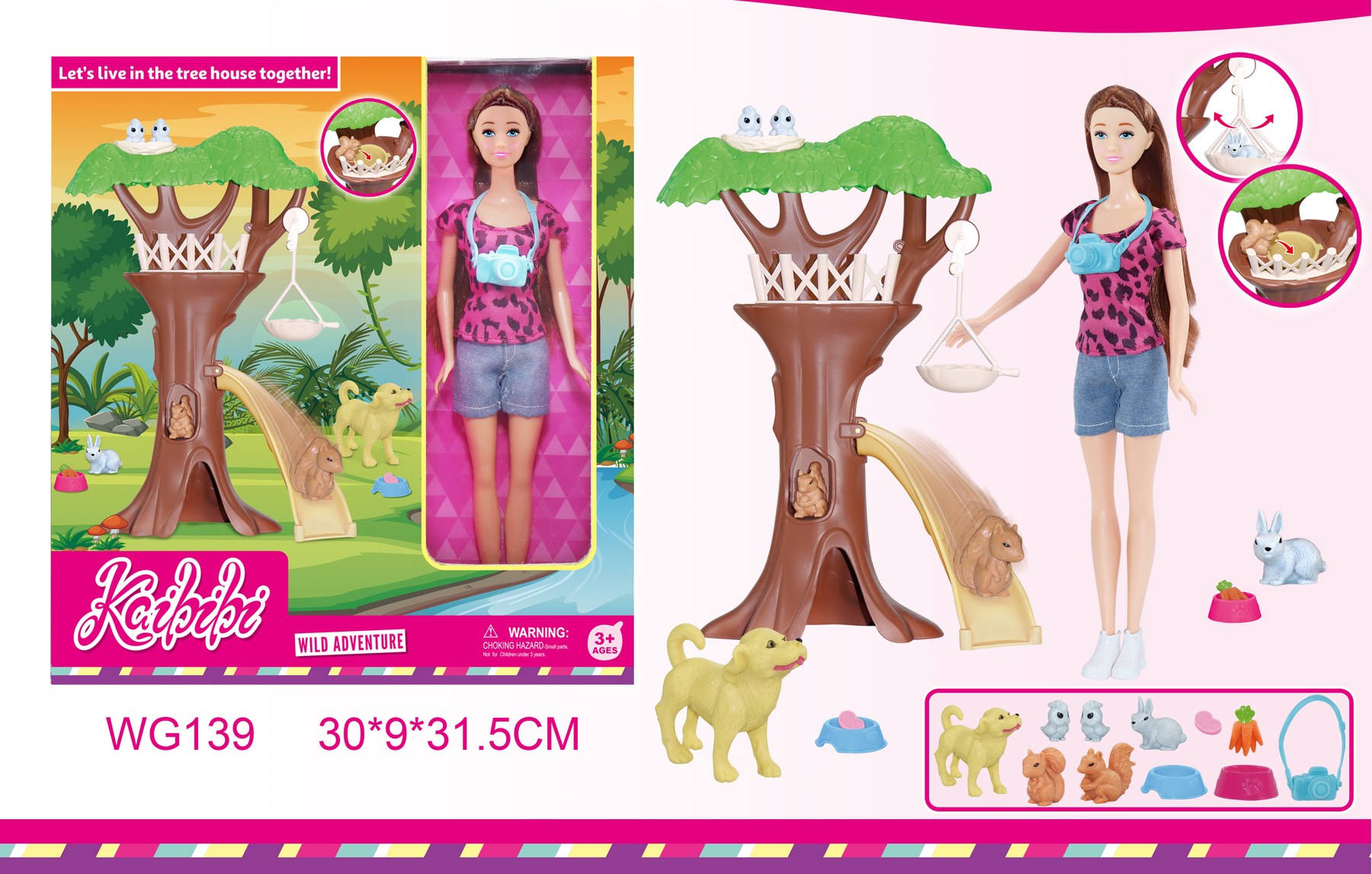 11-inch Kaibibi Doll Outdoor Adventure Set WG139