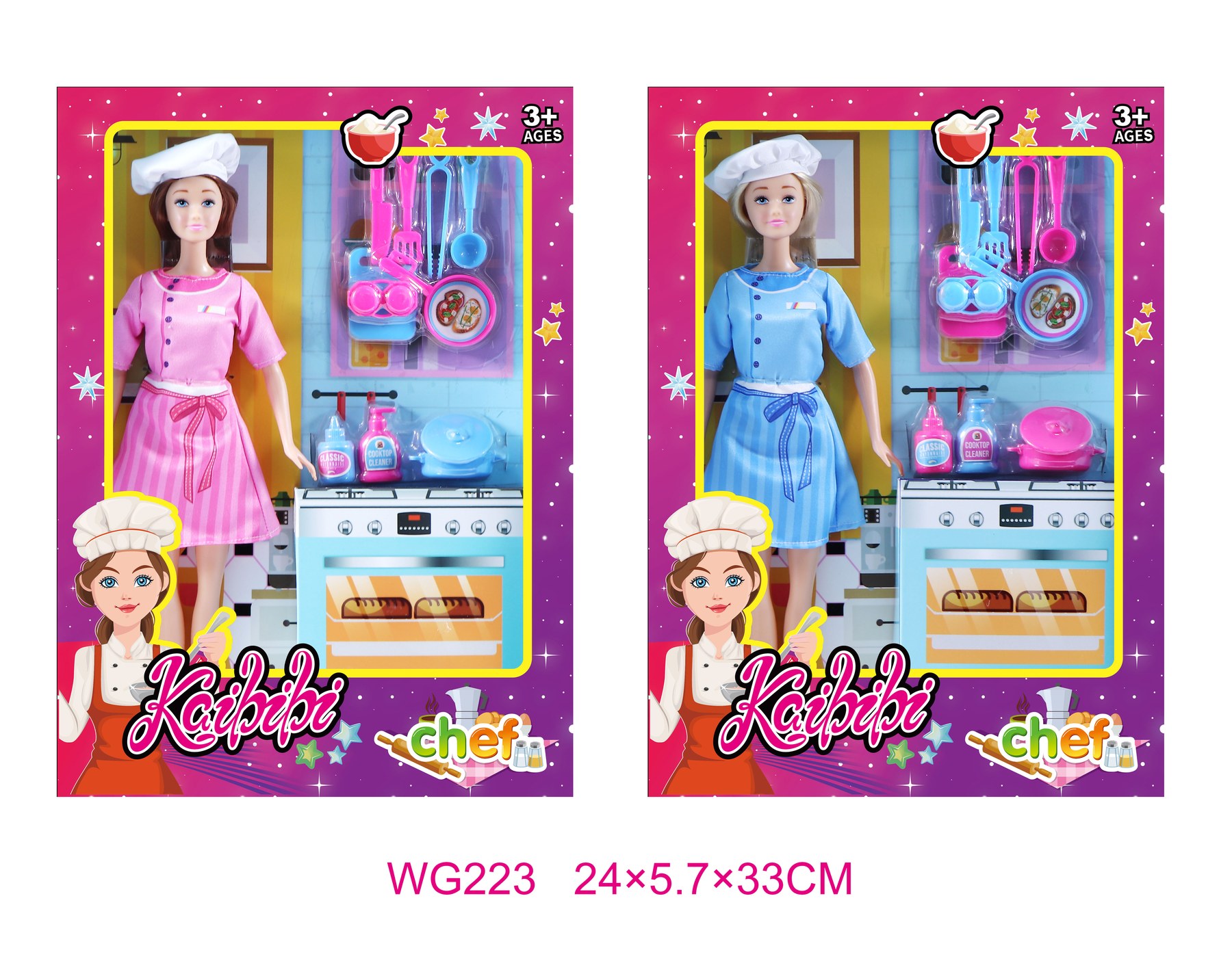 11.5 Inch Kaibibi Doll Chef Theme WG223
