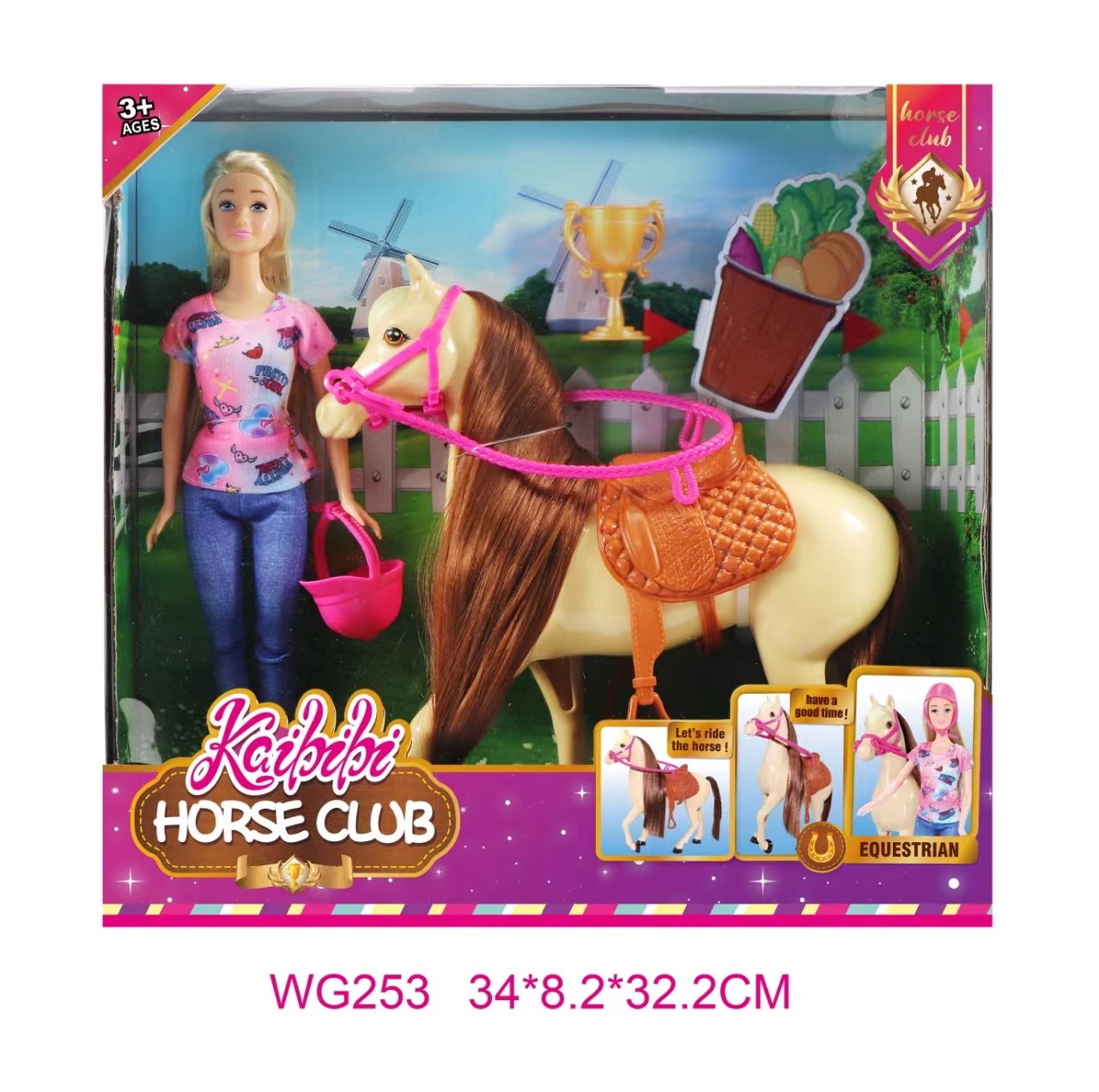 11.5-inch Kaibibi Doll Horse Riding Theme WG253