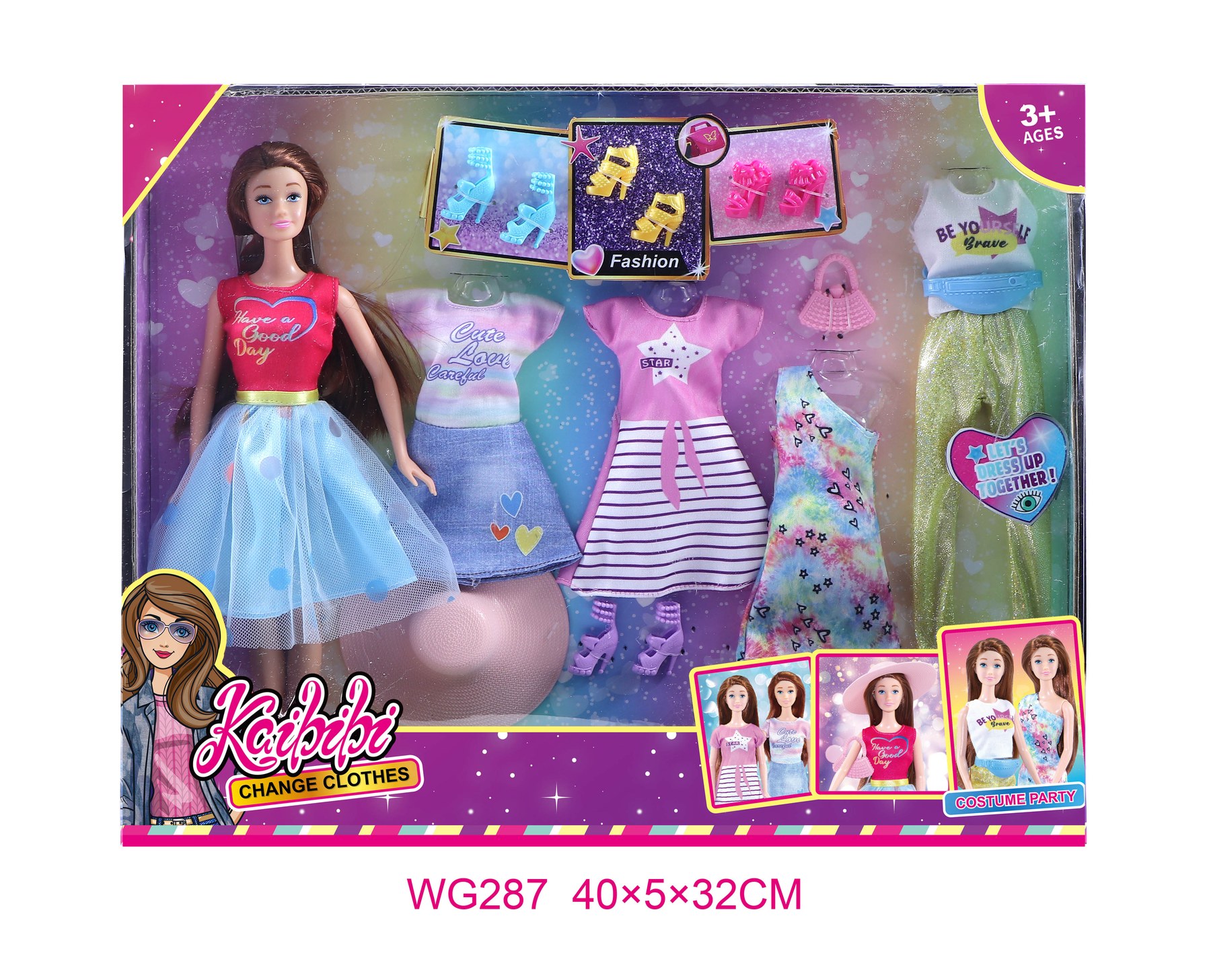 11.5 Inch Kaibibi Doll Ultimate Dress-Up & Costume Set WG287