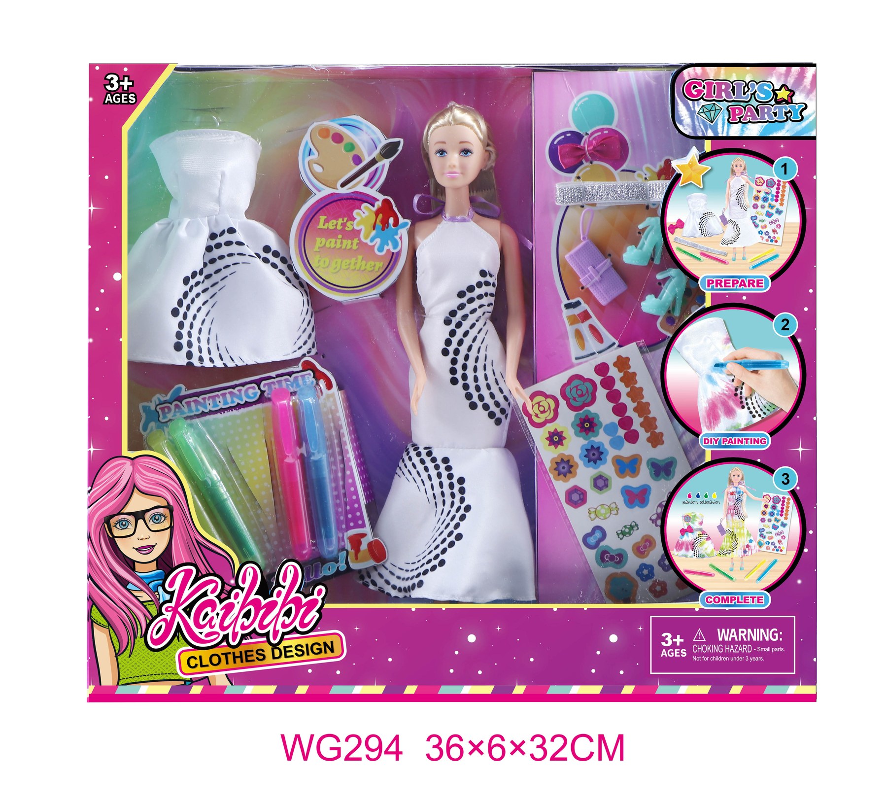 11.5 Inch Kaibibi Doll DIY Fashion Design Set WG294