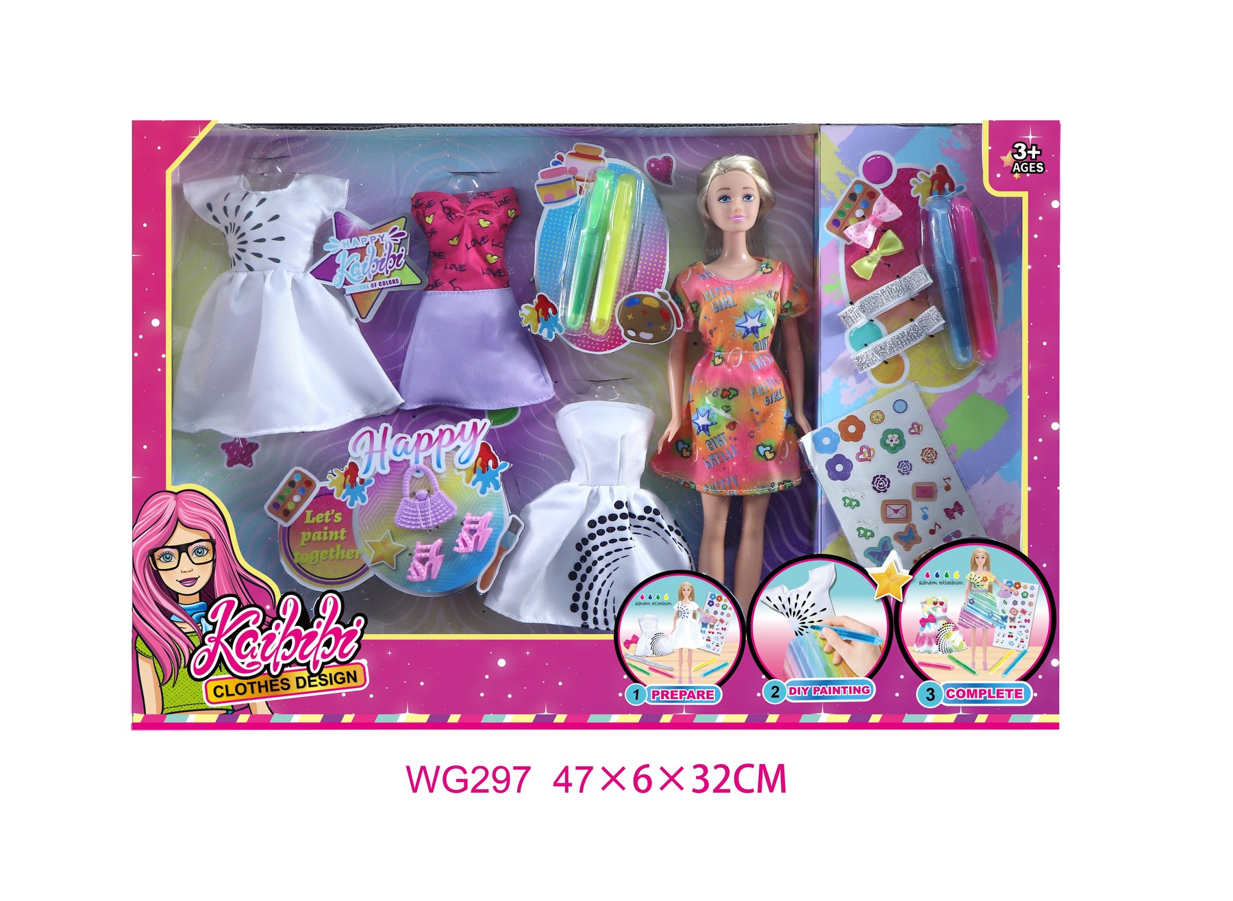 11.5 Inch Kaibibi Doll DIY Fashion Design Set WG297