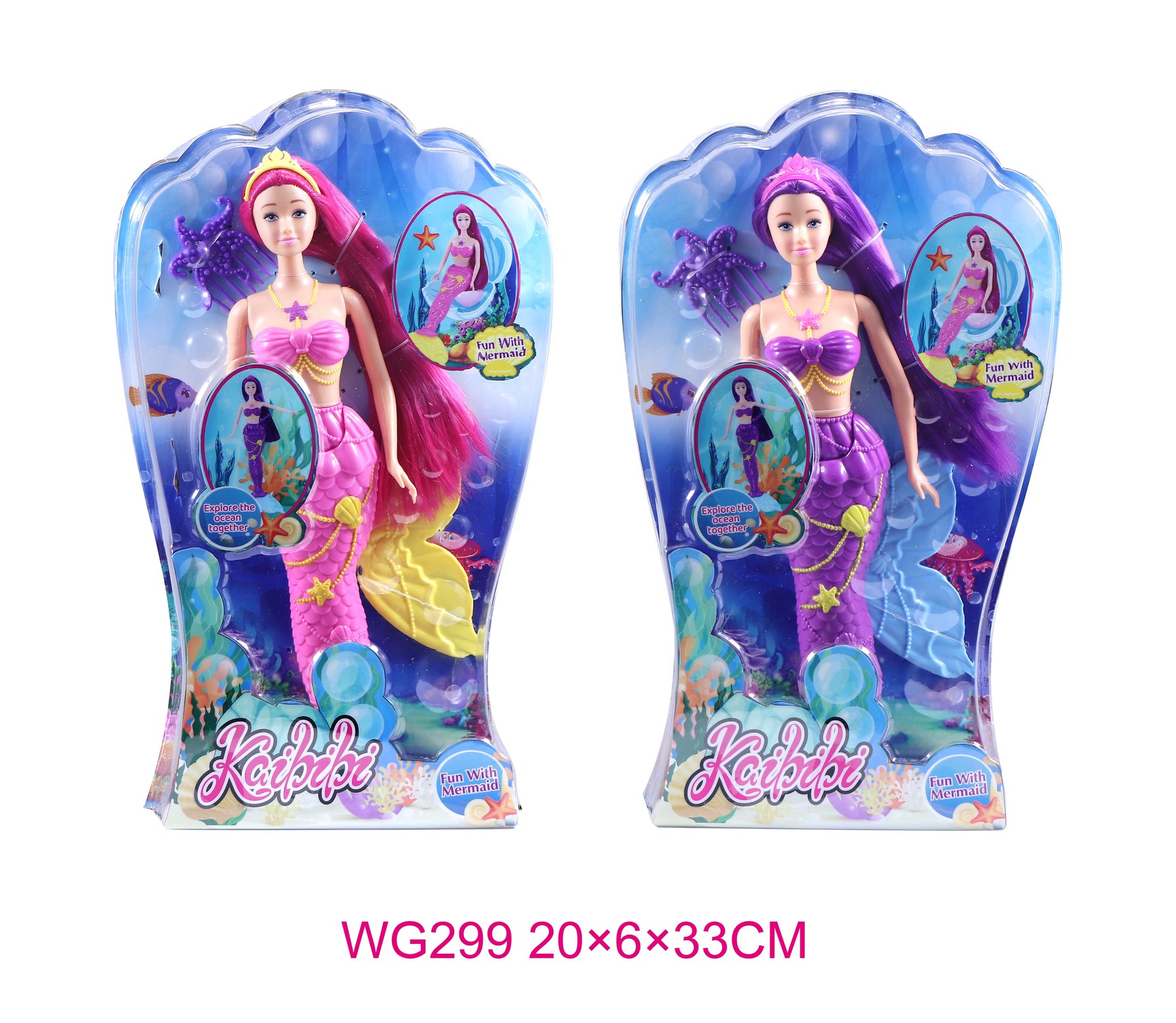 11.5 Inch Kaibibi Doll Mermaid Blister Pack WG299