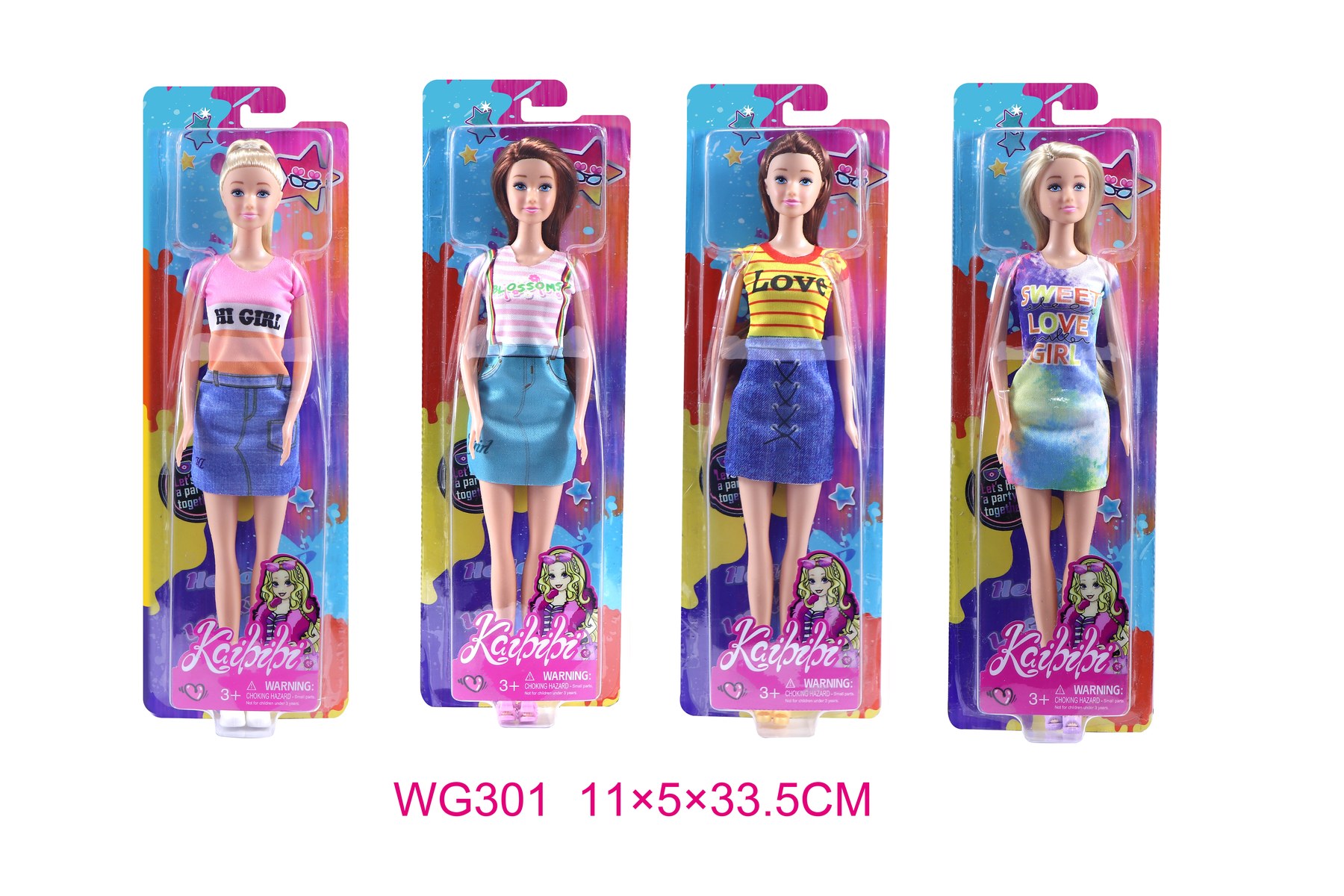 11.5 inch Kaibibi Doll Single Fashion Outfit Blister Box WG301