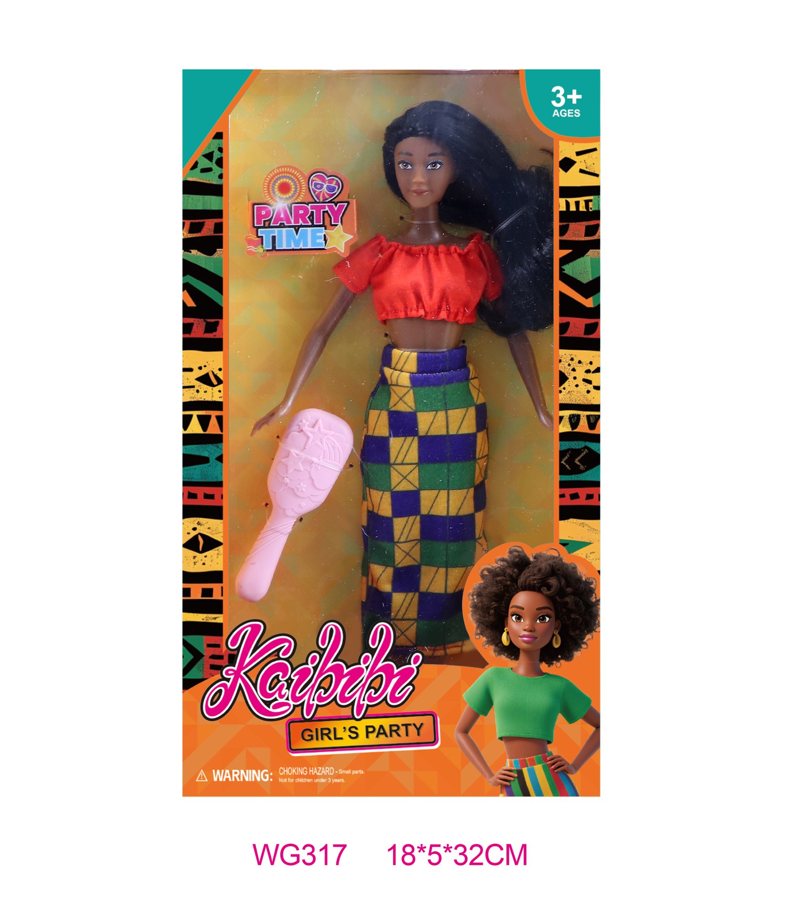 11.5 Inch Kaibibi Africa Doll Fashion Collection WG317