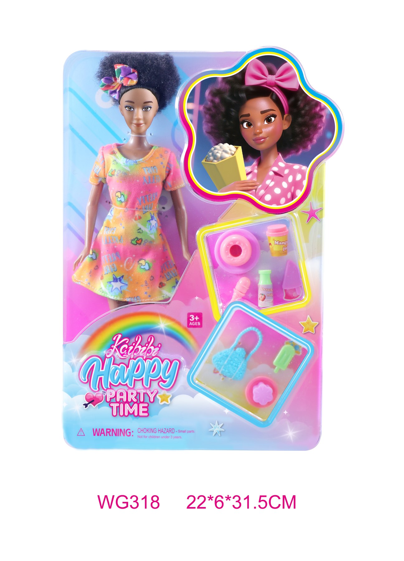 11.5-inch Kaibibi Africa Doll Fashion Collection WG318